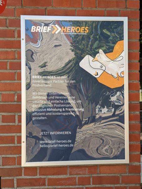 Werbung im Herzen der Stadt